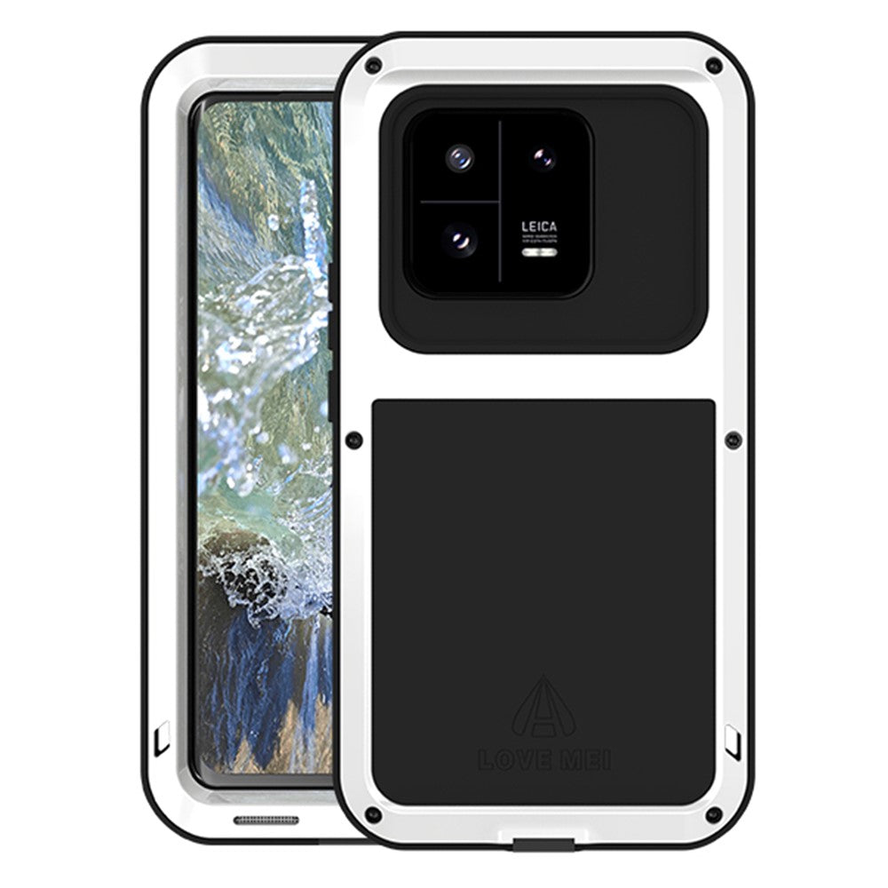 LOVE MEI For Xiaomi 13 Pro 5G Tough Armour Rugged Phone Case Metal + Silicone Protective Cover (without Tempered Glass)