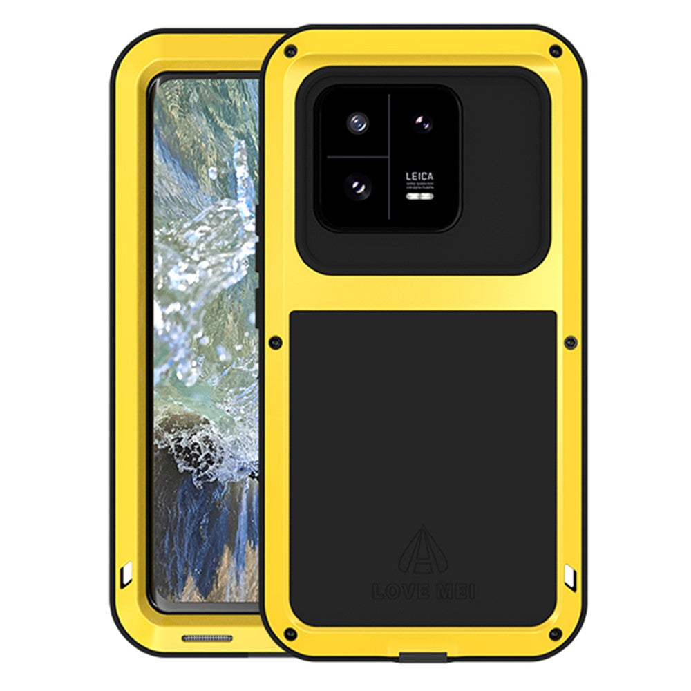 LOVE MEI For Xiaomi 13 Pro 5G Tough Armour Rugged Phone Case Metal + Silicone Protective Cover (without Tempered Glass)