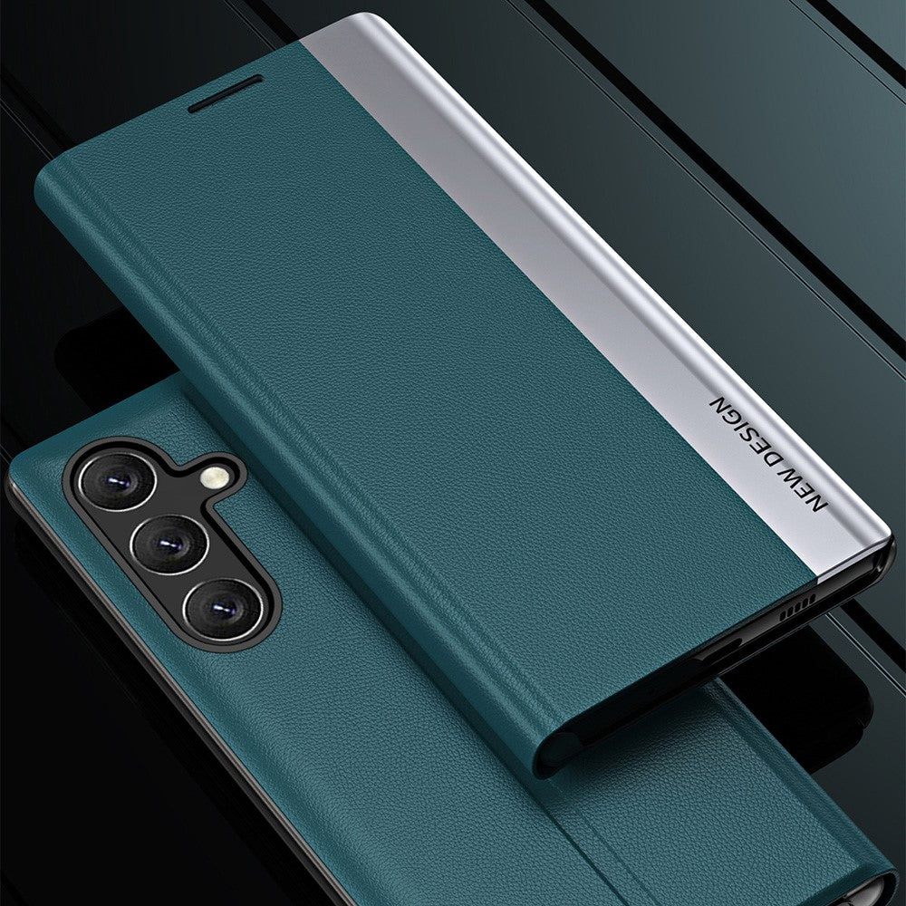 Galaxy A24 4G Klappbare Hülle – elegant, stoßfest, mit Ständer & galvanisierter Oberfläche