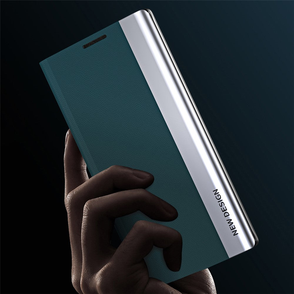 For Xiaomi Redmi 12C 4G PU Leather Flip Stand Phone Cover Electroplating Shockproof Case