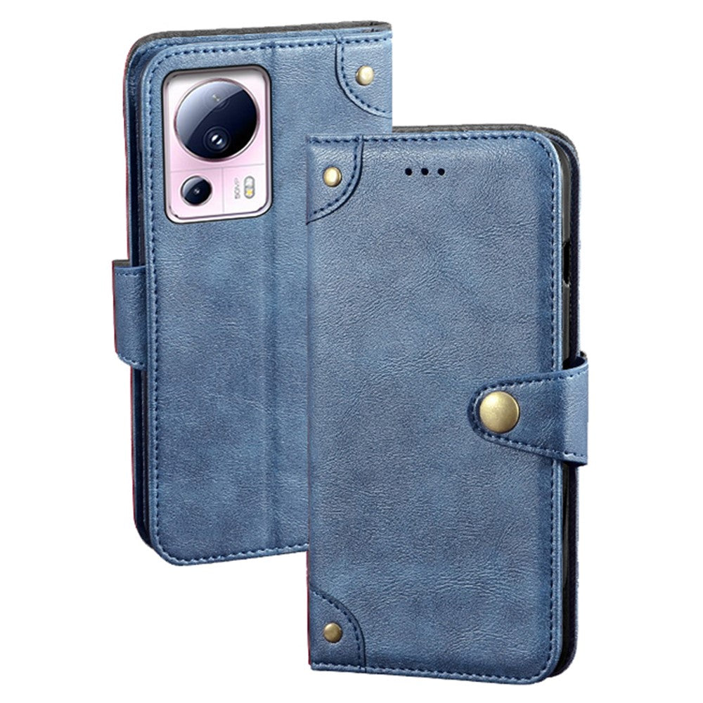 IDEWEI For Xiaomi 13 Lite / Civi 2 5G Phone Case Flip Leather Wallet Cell Phone Stand Cover