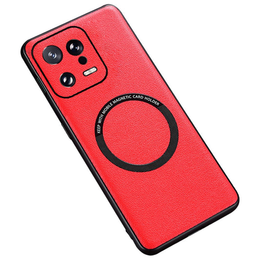 Xiaomi 13 Pro 5G Handyhülle – PU Leather Coated TPU+PC Back Case mit magnetischem Gehäuse und Ladegerät
