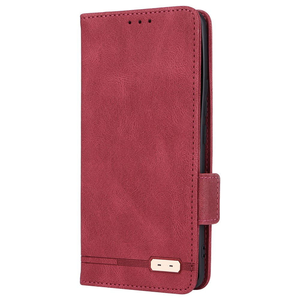 PU Leather Phone Case for Xiaomi 13 Lite / Civi 2 5G , Hardware Decor Dual Magnetic Clasp Wallet Stand Phone Cover