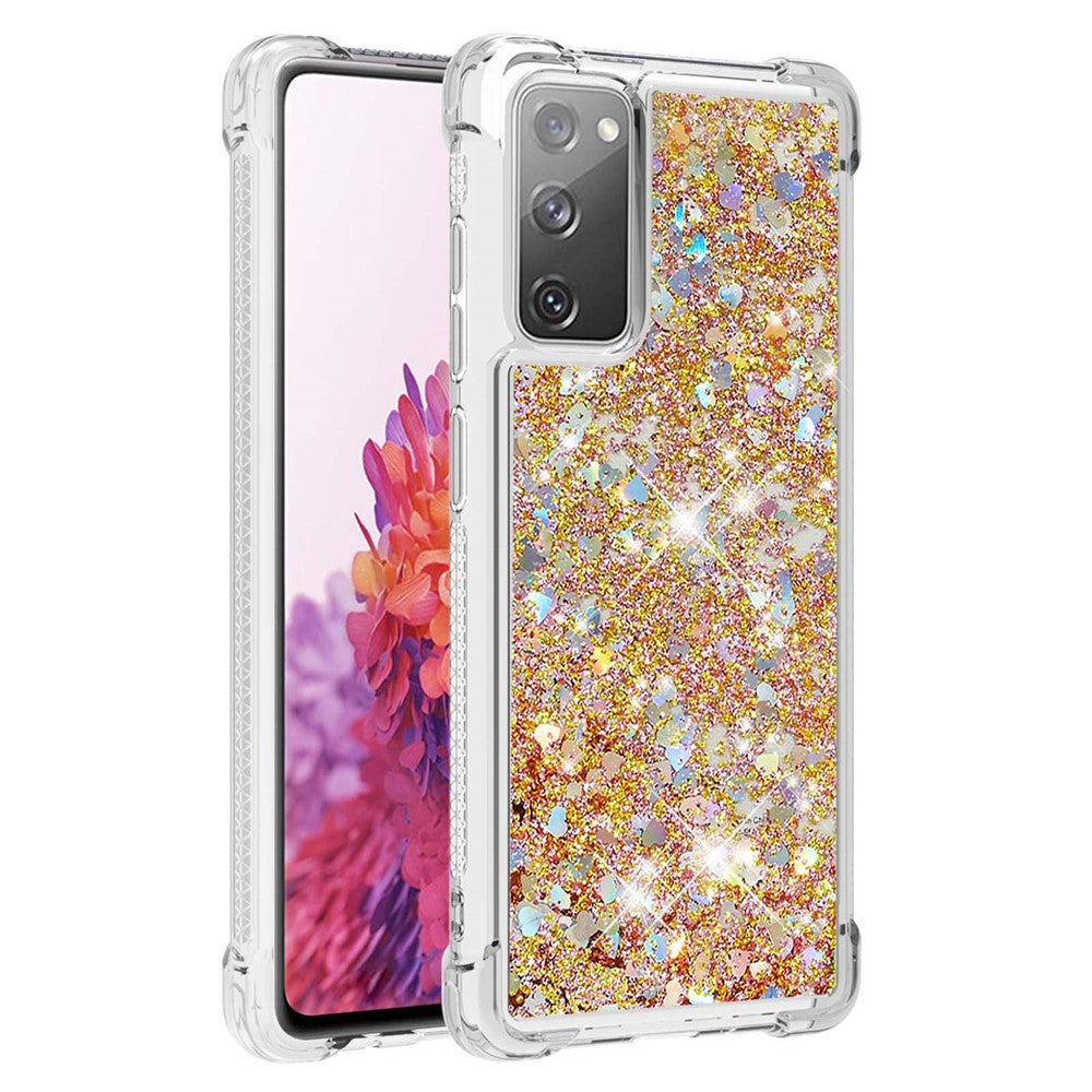 Galaxy S20 FE 4G/5G / S20 Lite / S20 FE 2022 Glitzer-Hülle – Stoßfest & mit Treibsand