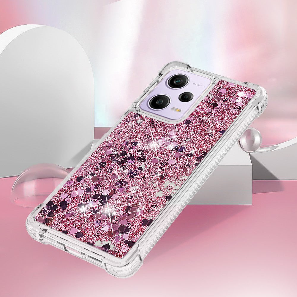For Xiaomi Redmi Note 12 Pro 5G / Note 12 Pro Speed 5G / Poco X5 Pro 5G TPU Case Glitter Quicksand Shockproof Phone Back Cover