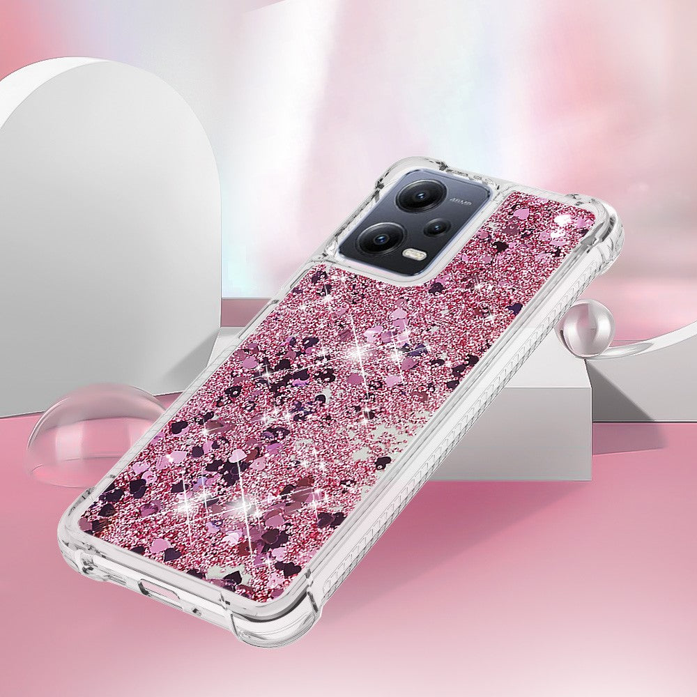 For Xiaomi Redmi Note 12 5G (Global) / (India) / (China)  / Poco X5 5G TPU Case Glitter Quicksand Shockproof Phone Back Cover