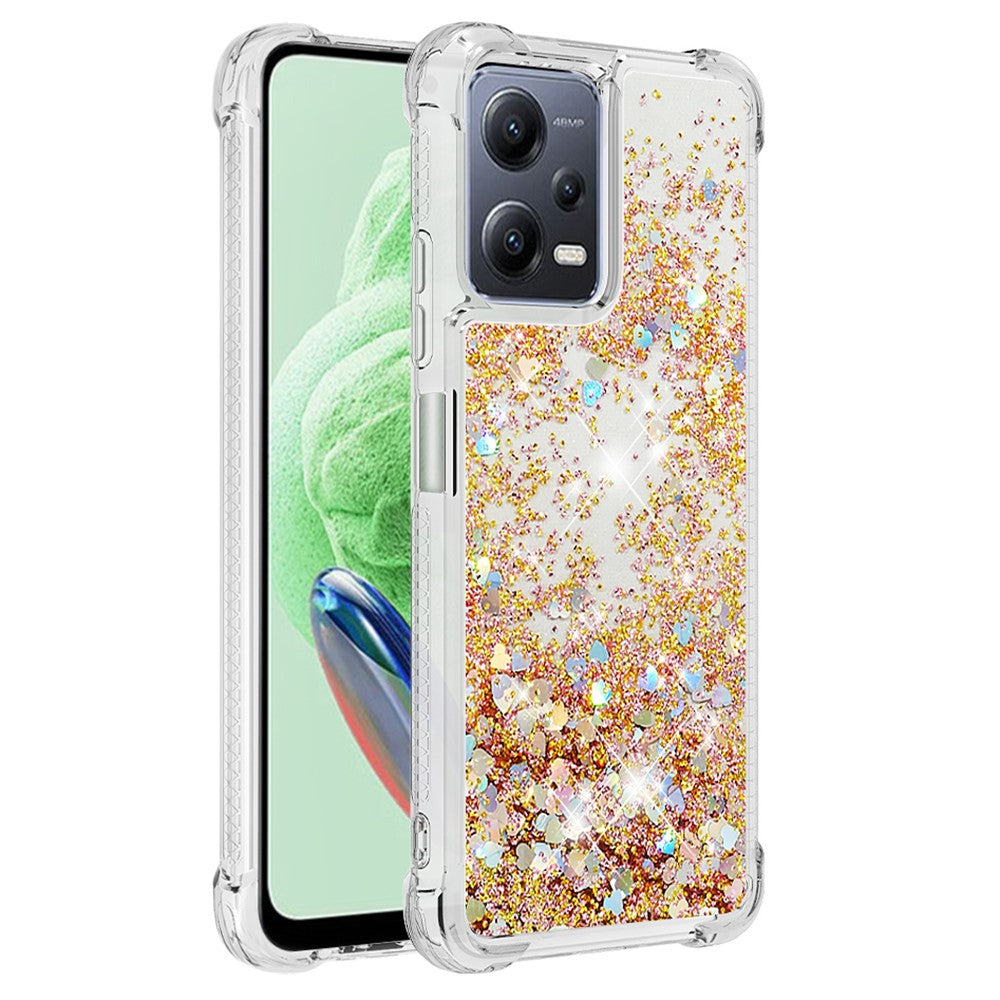 For Xiaomi Redmi Note 12 5G (Global) / (India) / (China)  / Poco X5 5G TPU Case Glitter Quicksand Shockproof Phone Back Cover