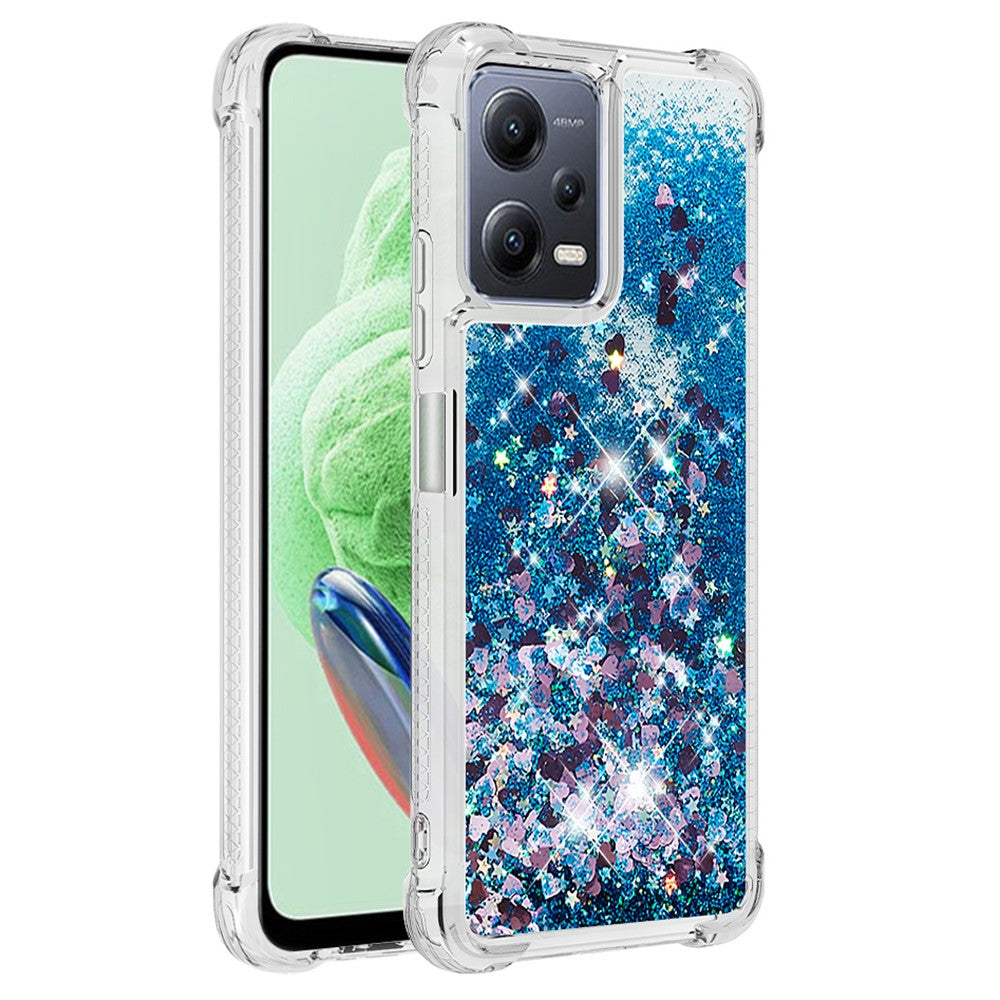 For Xiaomi Redmi Note 12 5G (Global) / (India) / (China)  / Poco X5 5G TPU Case Glitter Quicksand Shockproof Phone Back Cover