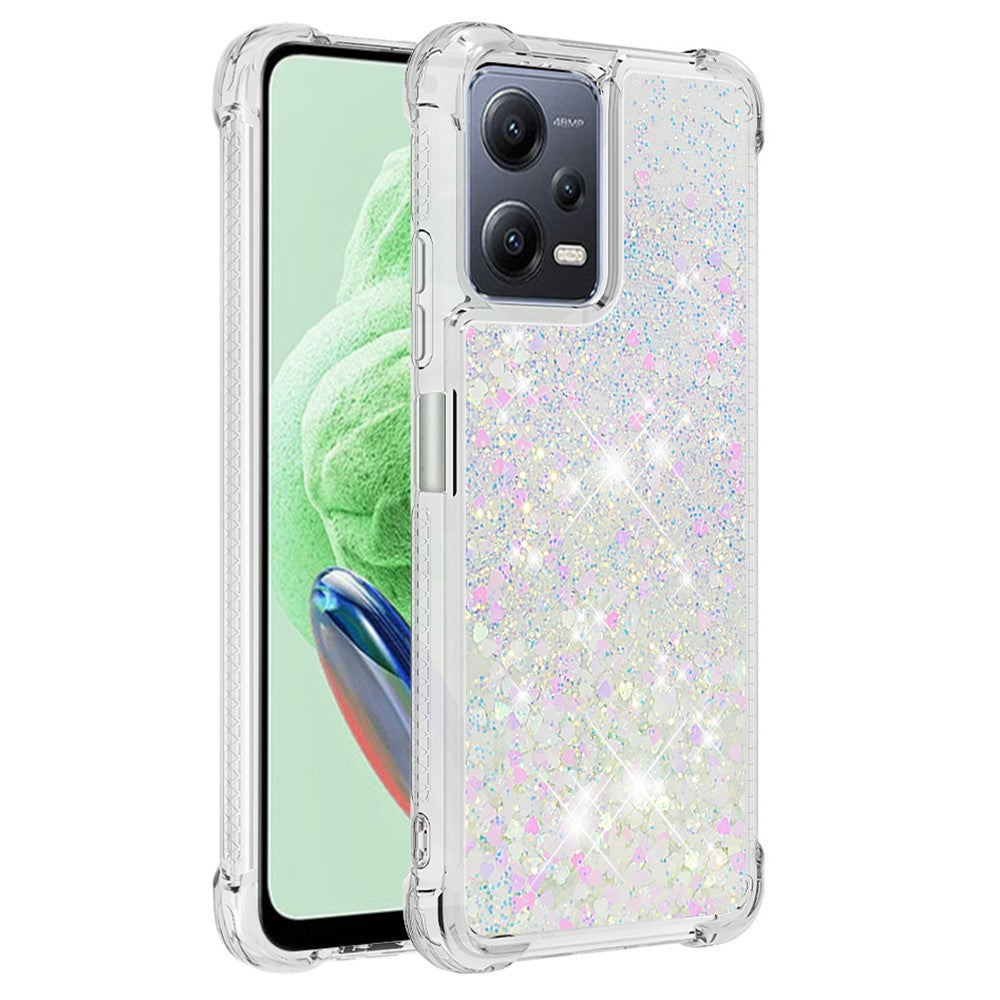 For Xiaomi Redmi Note 12 5G (Global) / (India) / (China)  / Poco X5 5G TPU Case Glitter Quicksand Shockproof Phone Back Cover