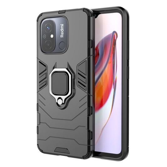 Xiaomi Redmi 11A 4G / Xiaomi Redmi 12C 4G / Xiaomi Poco C55 4G Handyhülle – Redmi 11A 4G / 12C 4G Ringhalter Kickstand TPU + PC-Abdeckung