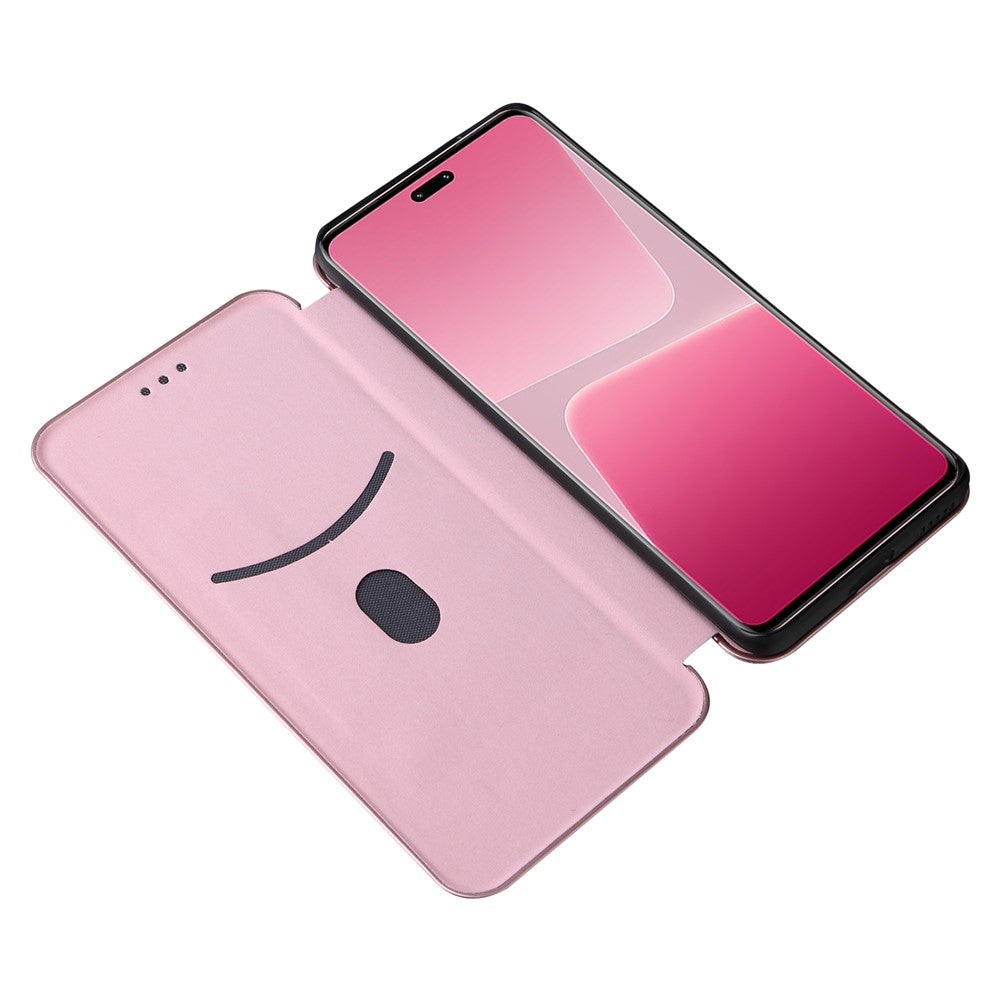 For Xiaomi 13 Lite / Civi 2 5G Phone Case PU Leather Carbon Fiber Texture Stand Card Slot Cover