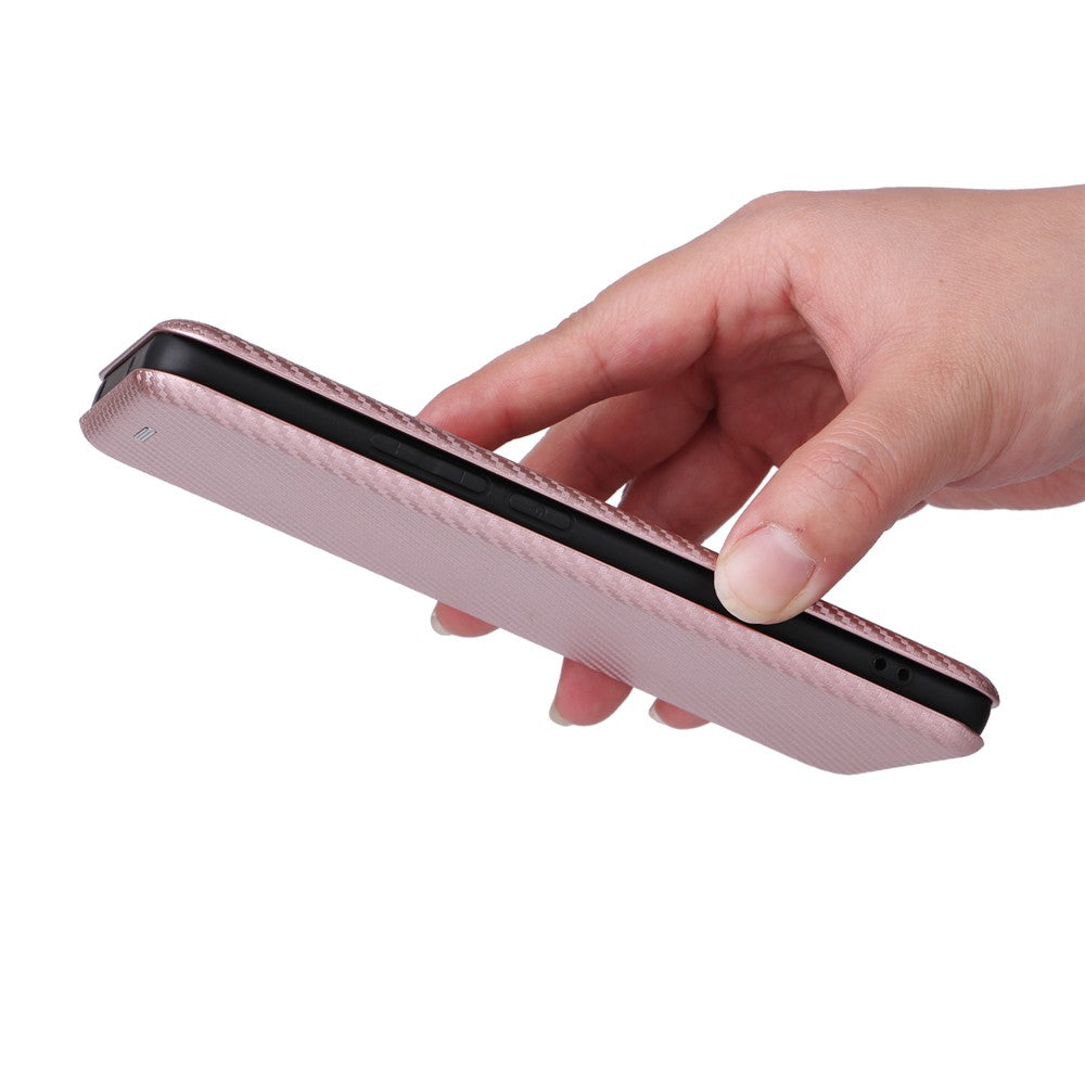For Xiaomi 13 Lite / Civi 2 5G Phone Case PU Leather Carbon Fiber Texture Stand Card Slot Cover