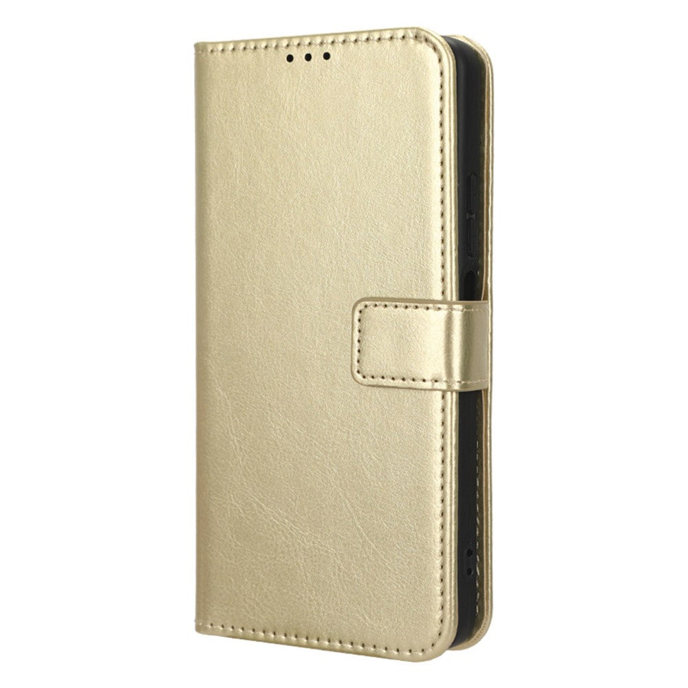 For Xiaomi Redmi Note 12 4G Wallet Stand PU Leather Case Crazy Horse Texture Cell Phone Cover