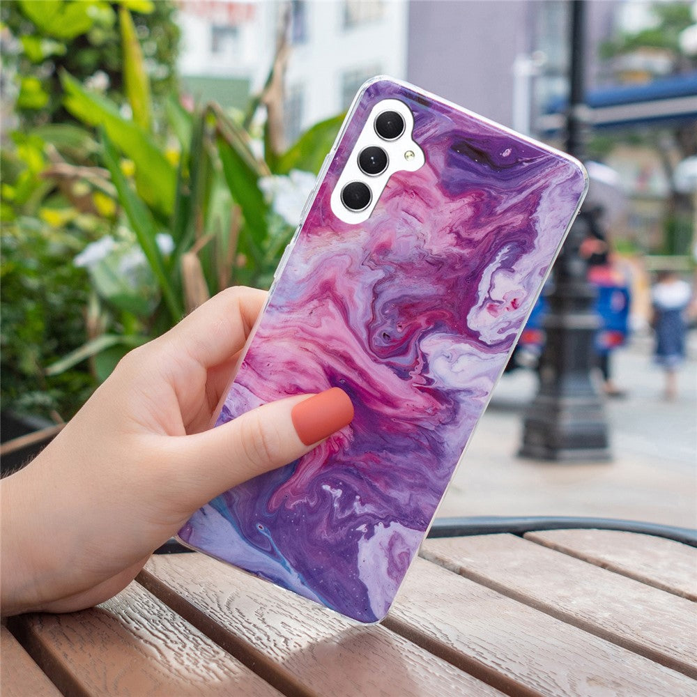 Galaxy A54 5G Schutzhülle – Marmormuster & Kratzfest