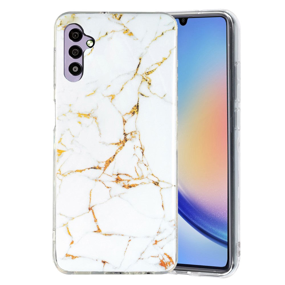 Galaxy A34 5G Schutzhülle – Marmormuster & Kratzfest