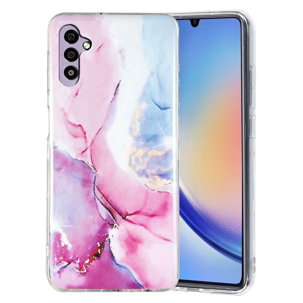 Galaxy A34 5G Schutzhülle – Marmormuster & Kratzfest