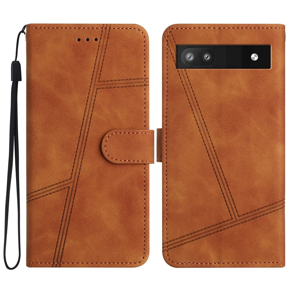 Pixel 7a Wallet-Hülle – mit Sturzschutz & geprägtem Linienmuster