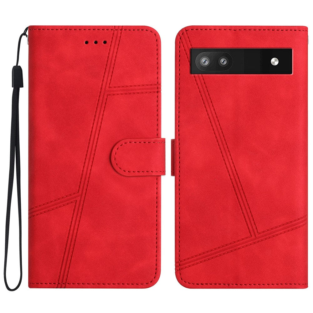 Pixel 7a Wallet-Hülle – mit Sturzschutz & geprägtem Linienmuster