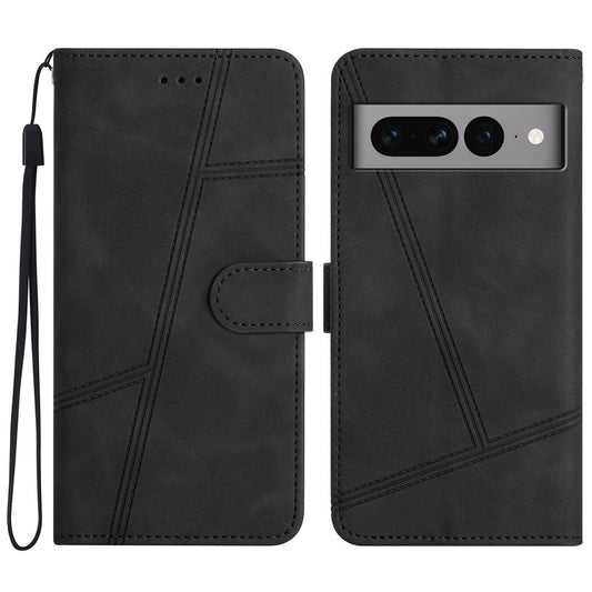 Pixel 7 Pro 5G Wallet-Hülle – mit Sturzschutz & geprägtem Linienmuster