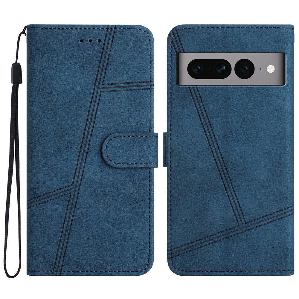 Pixel 7 Pro 5G Wallet-Hülle – mit Sturzschutz & geprägtem Linienmuster