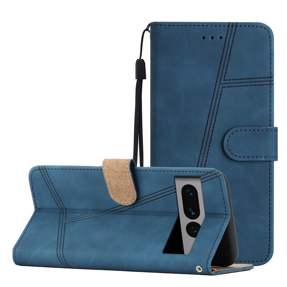 Pixel 7 Pro 5G Wallet-Hülle – mit Sturzschutz & geprägtem Linienmuster