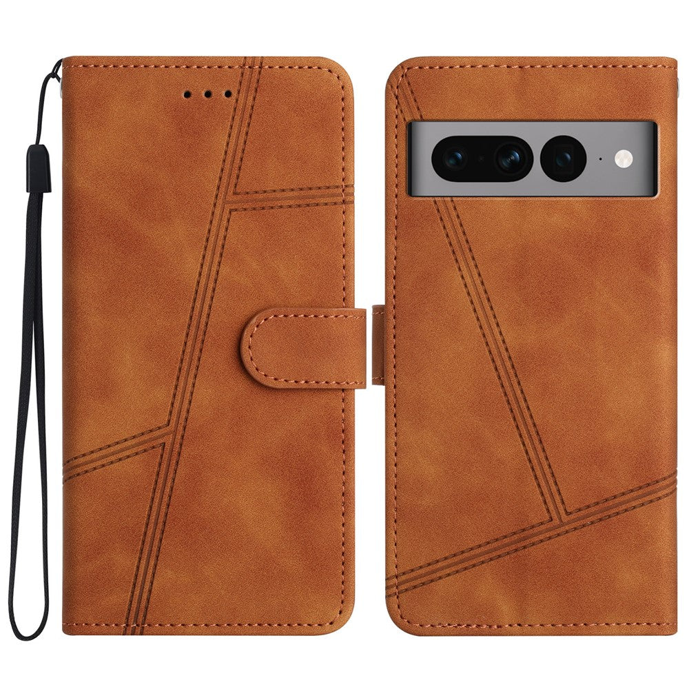 Pixel 7 Pro 5G Wallet-Hülle – mit Sturzschutz & geprägtem Linienmuster