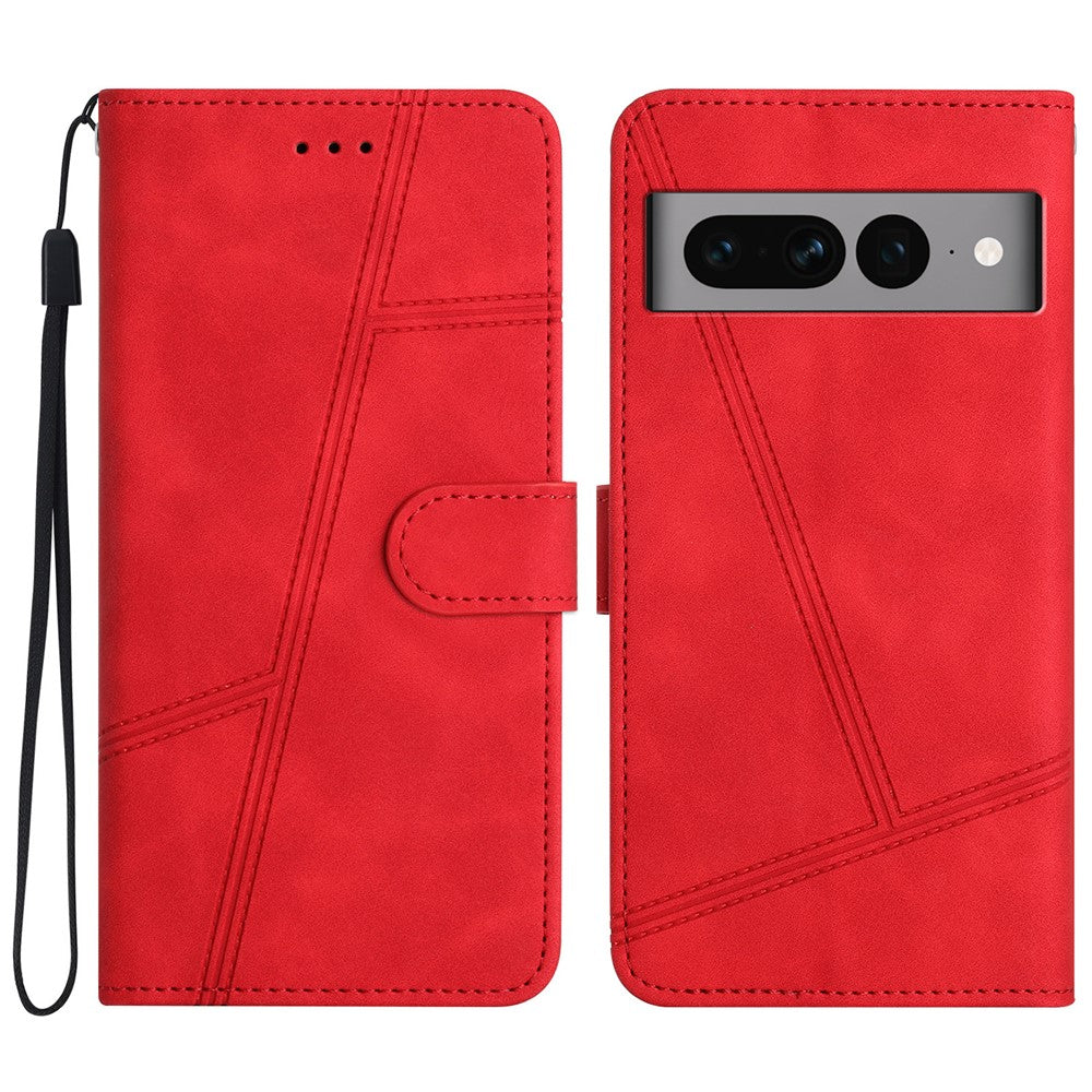 Pixel 7 Pro 5G Wallet-Hülle – mit Sturzschutz & geprägtem Linienmuster