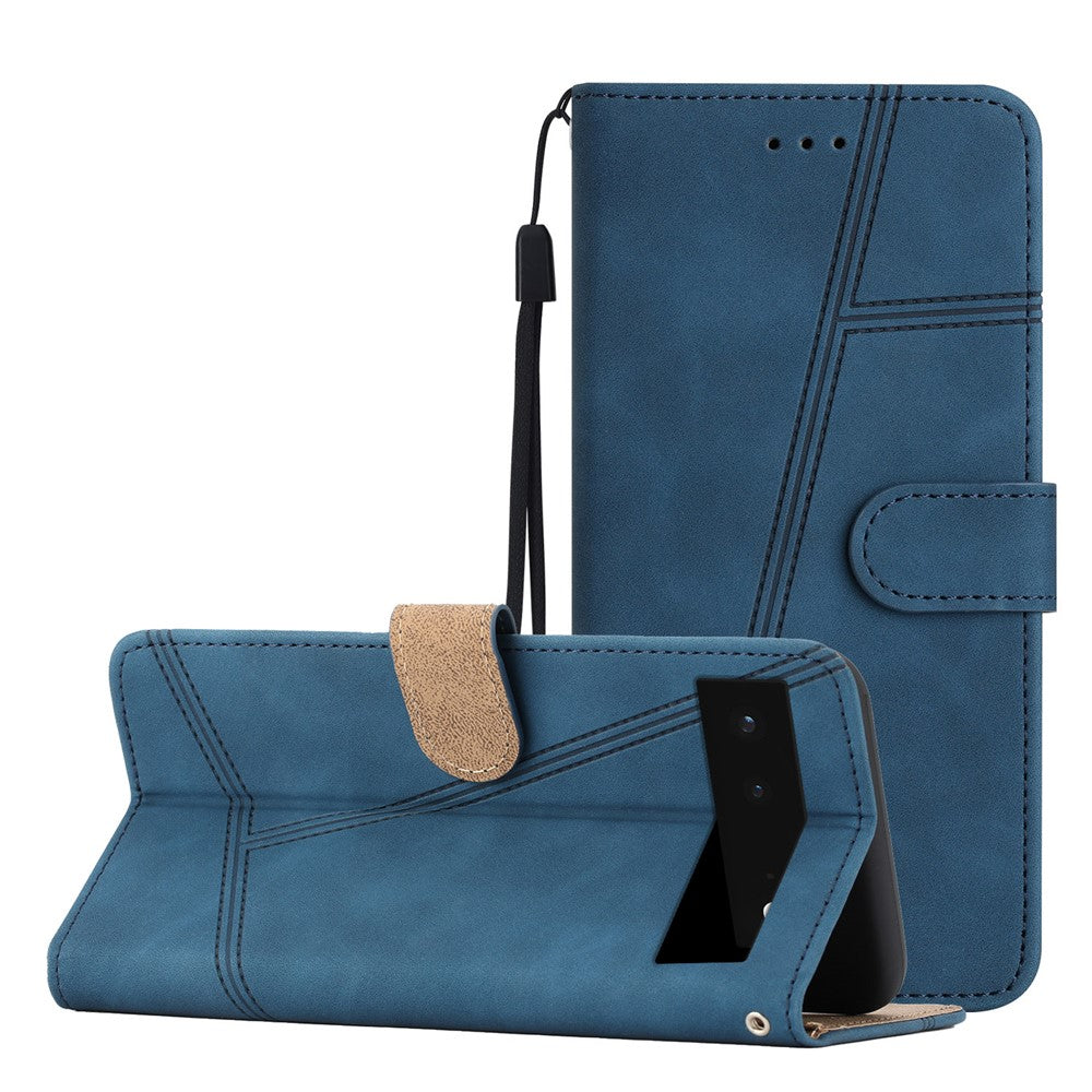Pixel 6 Wallet-Hülle – mit Sturzschutz & geprägtem Linienmuster