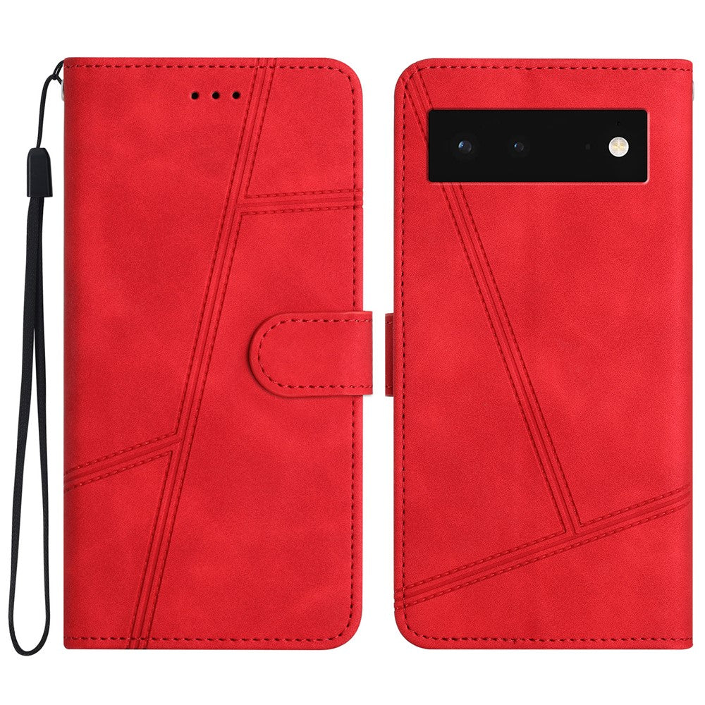 Pixel 6 Wallet-Hülle – mit Sturzschutz & geprägtem Linienmuster