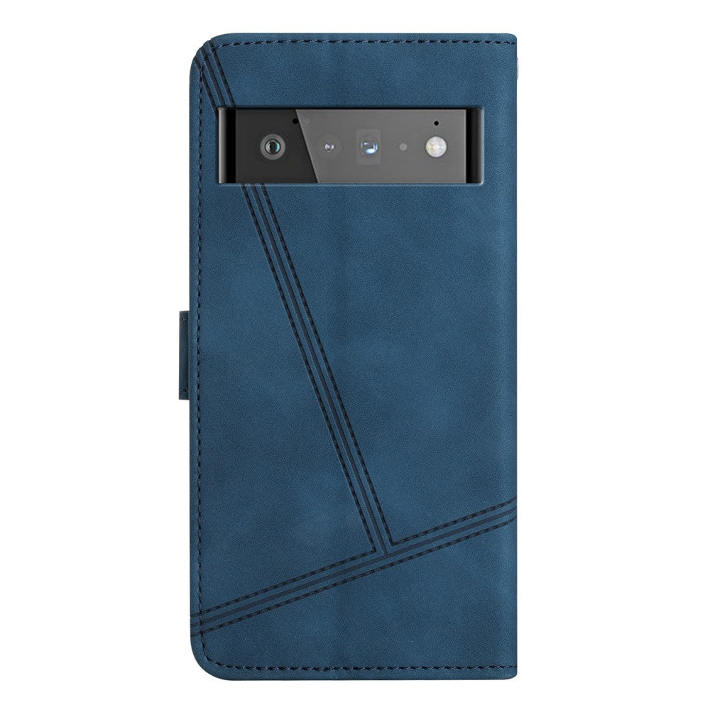 Pixel 6 Pro 5G Wallet-Hülle – mit Sturzschutz & geprägtem Linienmuster