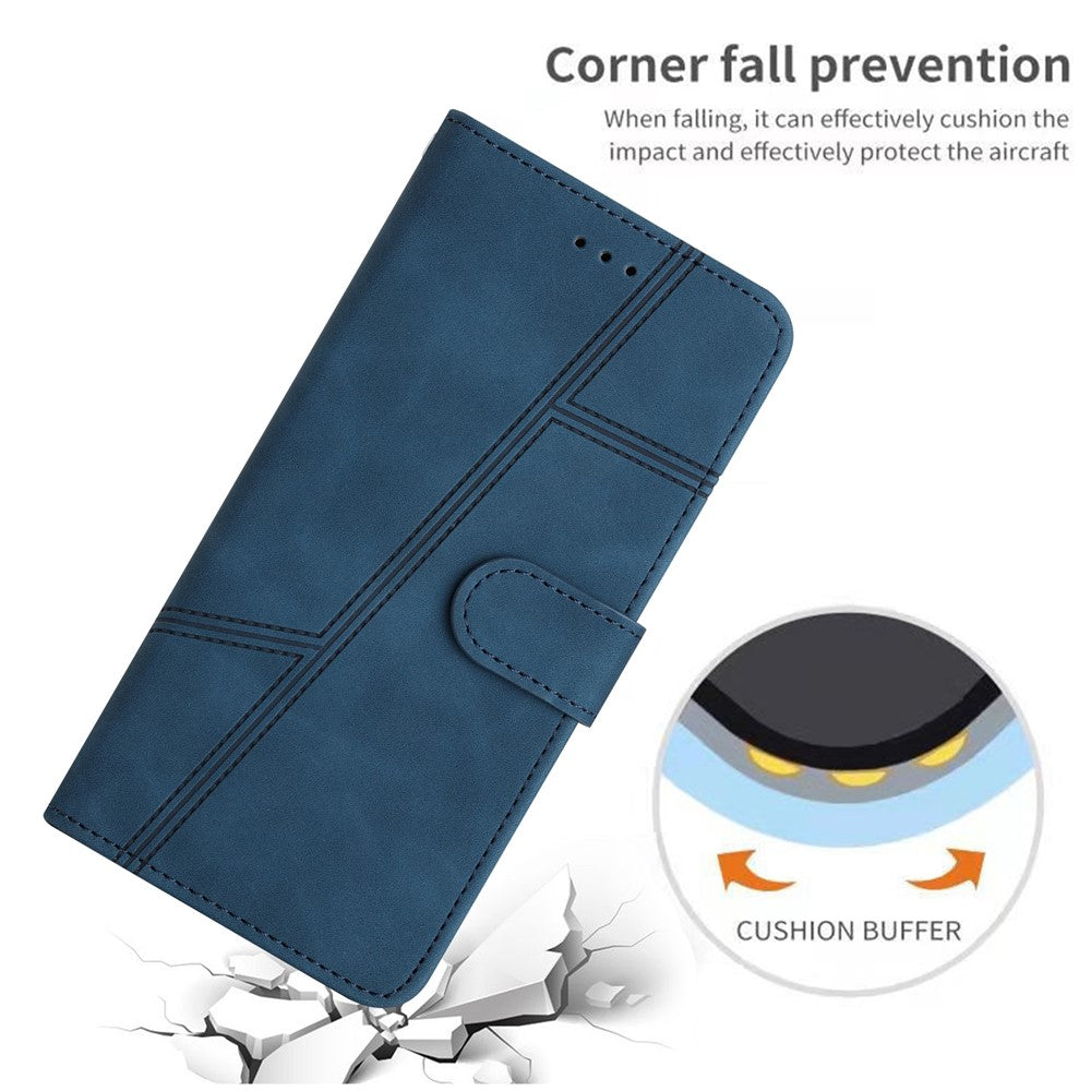 Pixel 6a Wallet-Hülle – mit Sturzschutz & geprägtem Linienmuster