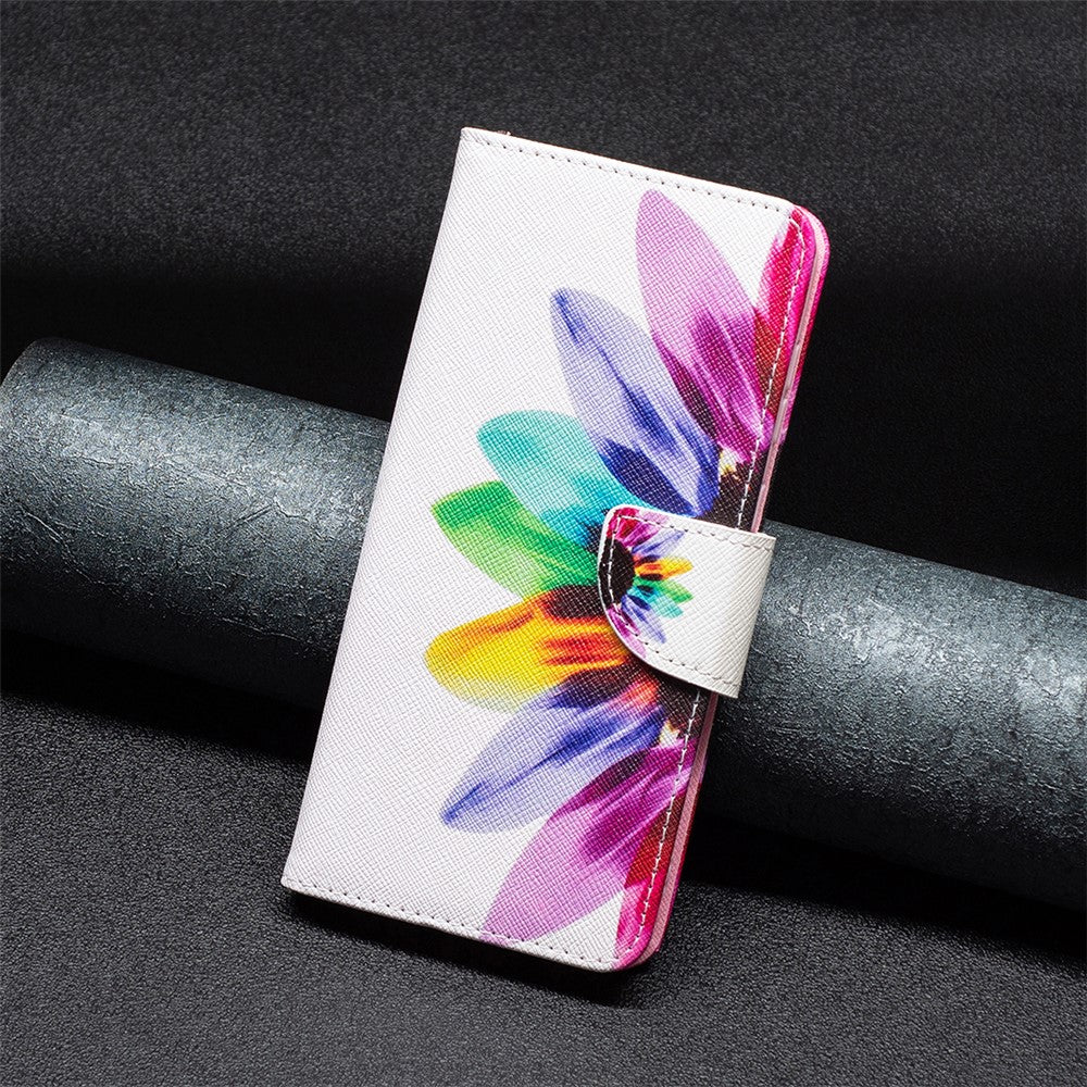 For Xiaomi Redmi Note 12 4G Anti-drop Pattern Printing Phone Case PU Leather Wallet Stand Cover