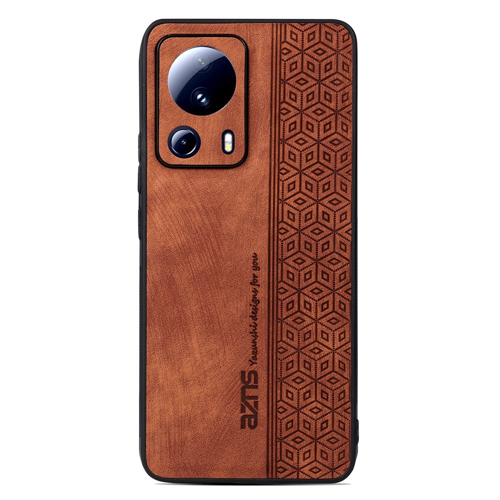 AZNS For Xiaomi 13 Lite / Civi 2 5G Anti-scratch Phone Case Imprinted PU Leather Coated TPU Back Cover