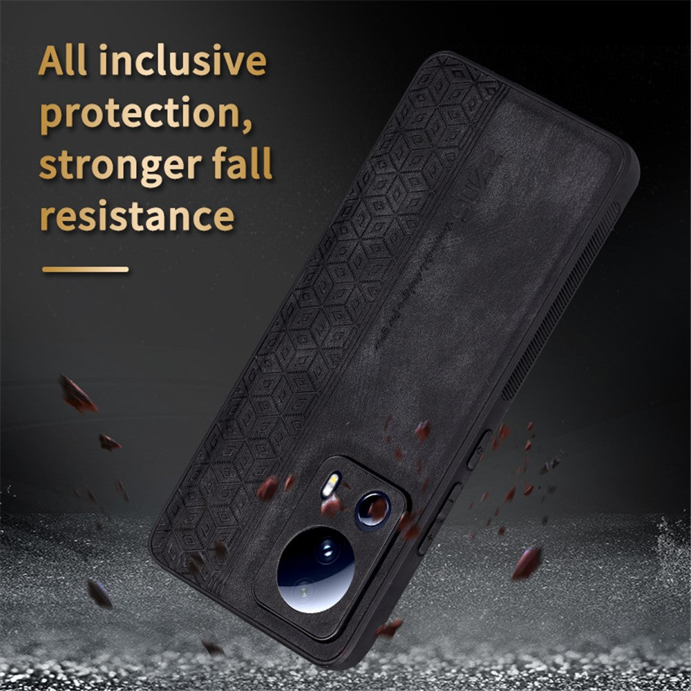 AZNS For Xiaomi 13 Lite / Civi 2 5G Anti-scratch Phone Case Imprinted PU Leather Coated TPU Back Cover