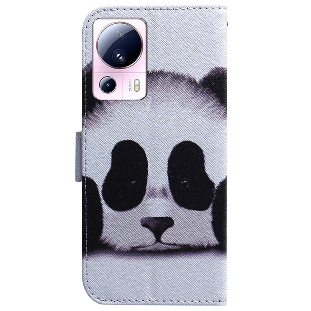 For Xiaomi 13 Lite / Civi 2 5G PU Leather Cover Wallet Stand Pattern Printing Phone Case Shell