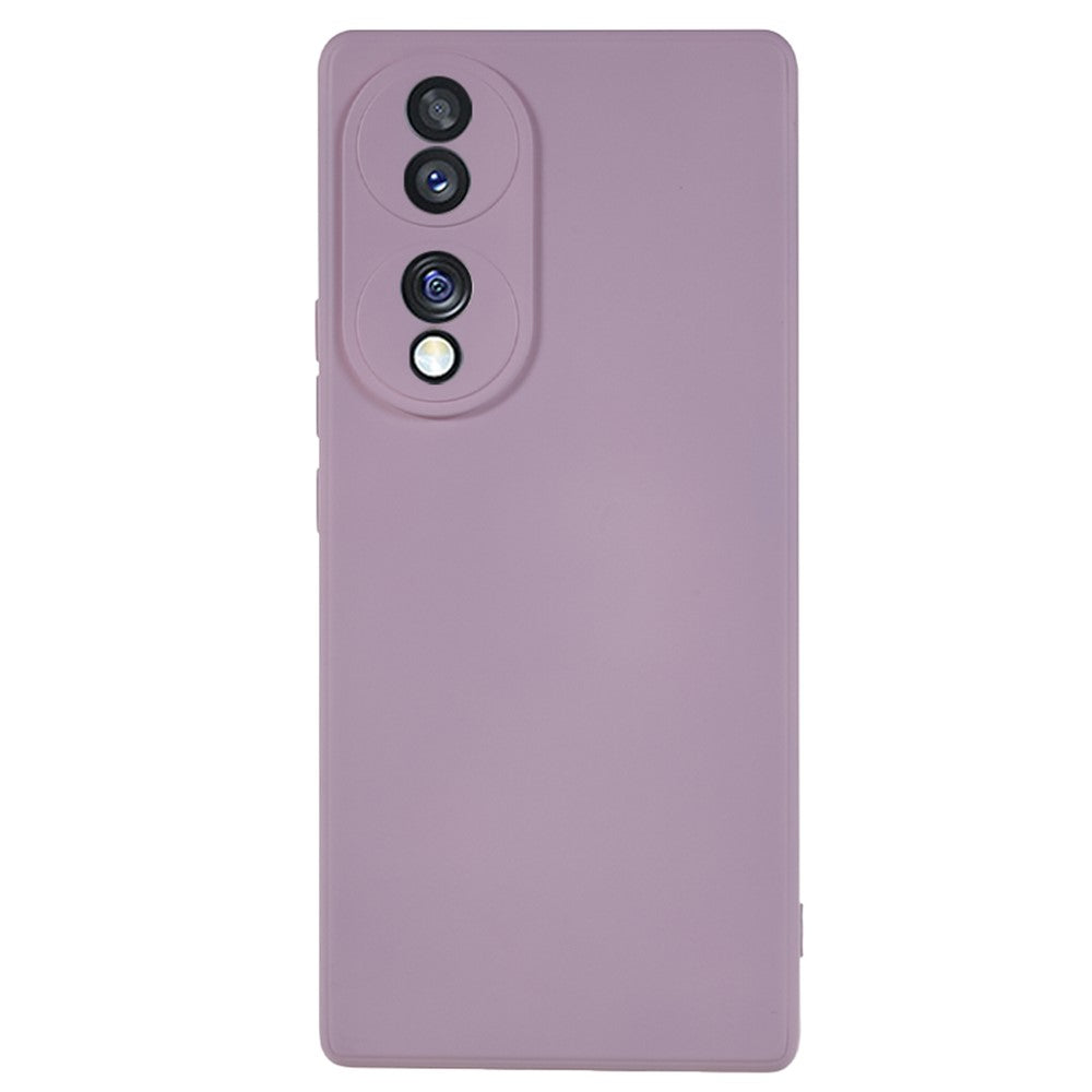 For Honor 70 5G Candy Color Fiber Lining Rubberized TPU Case Anti-Drop Phone Cover