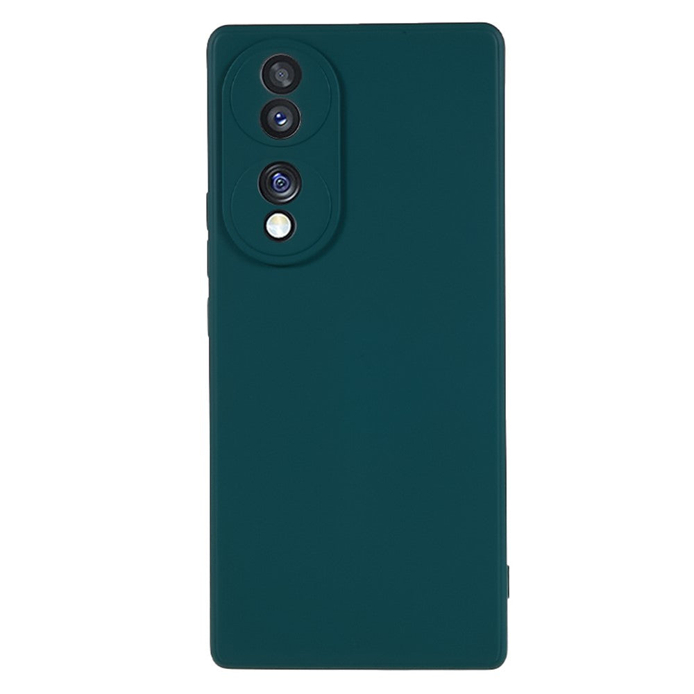 For Honor 70 5G Candy Color Fiber Lining Rubberized TPU Case Anti-Drop Phone Cover