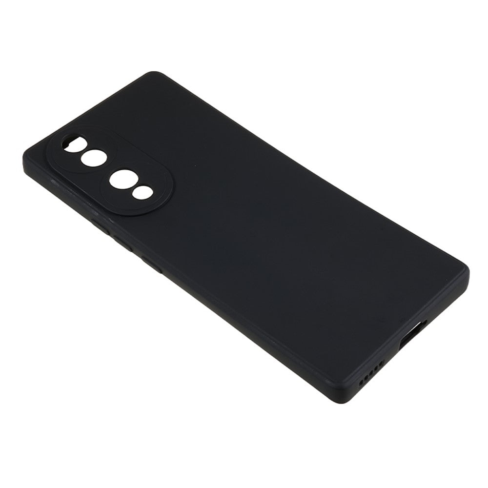 For Honor 70 5G Candy Color Fiber Lining Rubberized TPU Case Anti-Drop Phone Cover