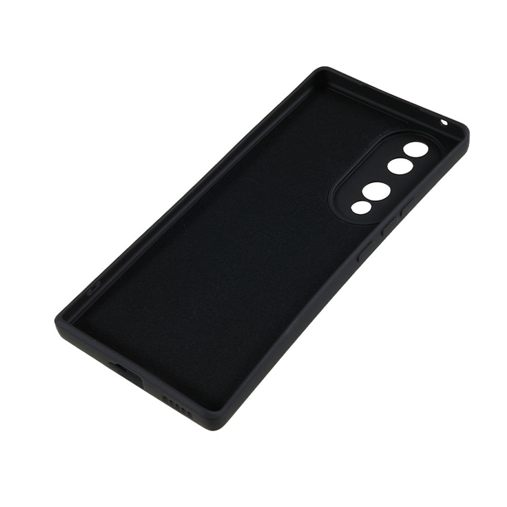 For Honor 70 5G Candy Color Fiber Lining Rubberized TPU Case Anti-Drop Phone Cover