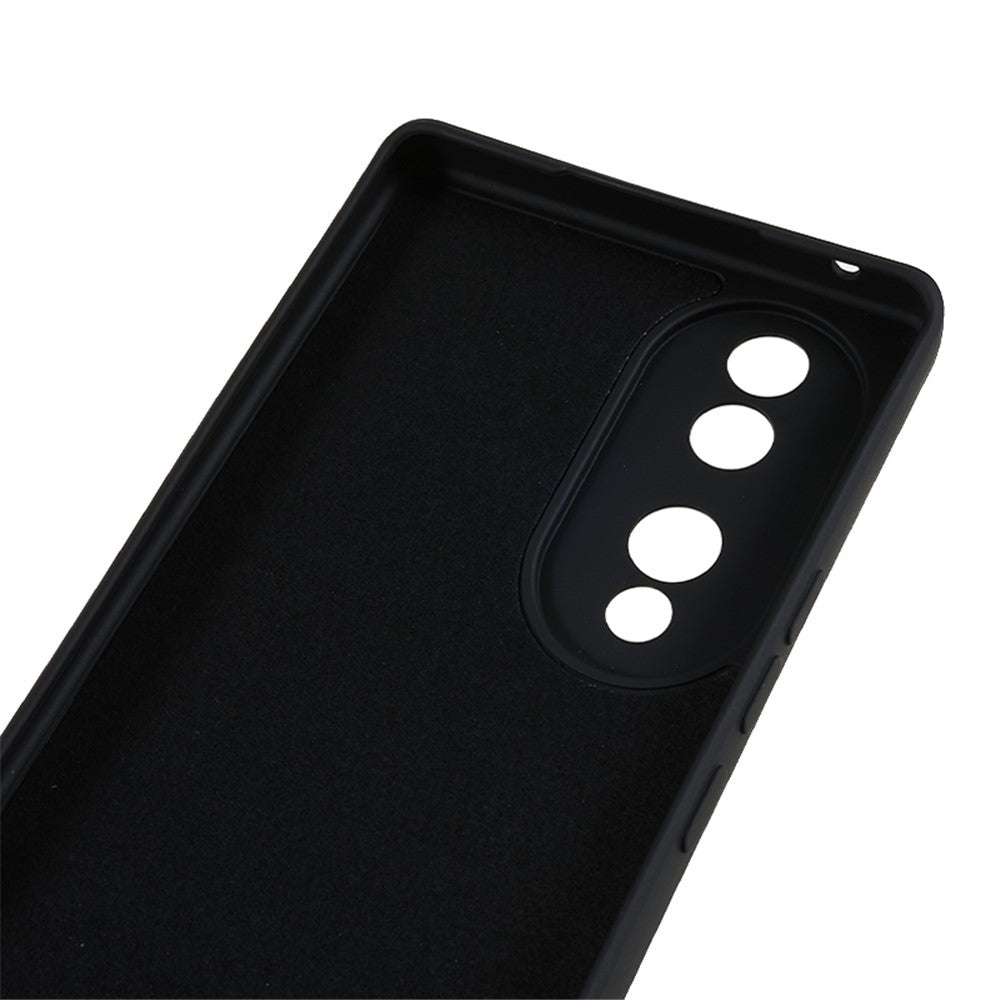 For Honor 70 5G Candy Color Fiber Lining Rubberized TPU Case Anti-Drop Phone Cover