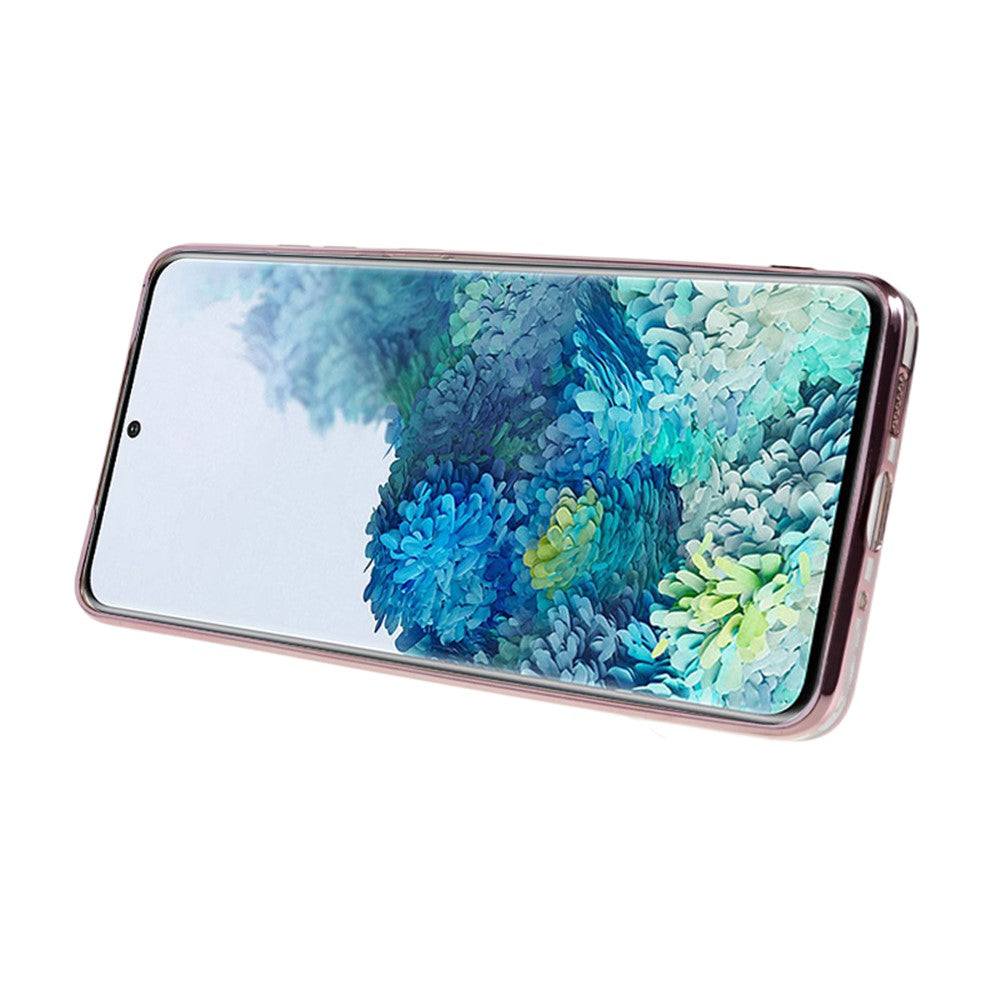 Galaxy S20 Plus 5G/4G Schutzhülle – Mit Blumenmuster, Strasssteinen & integriertem Ständer