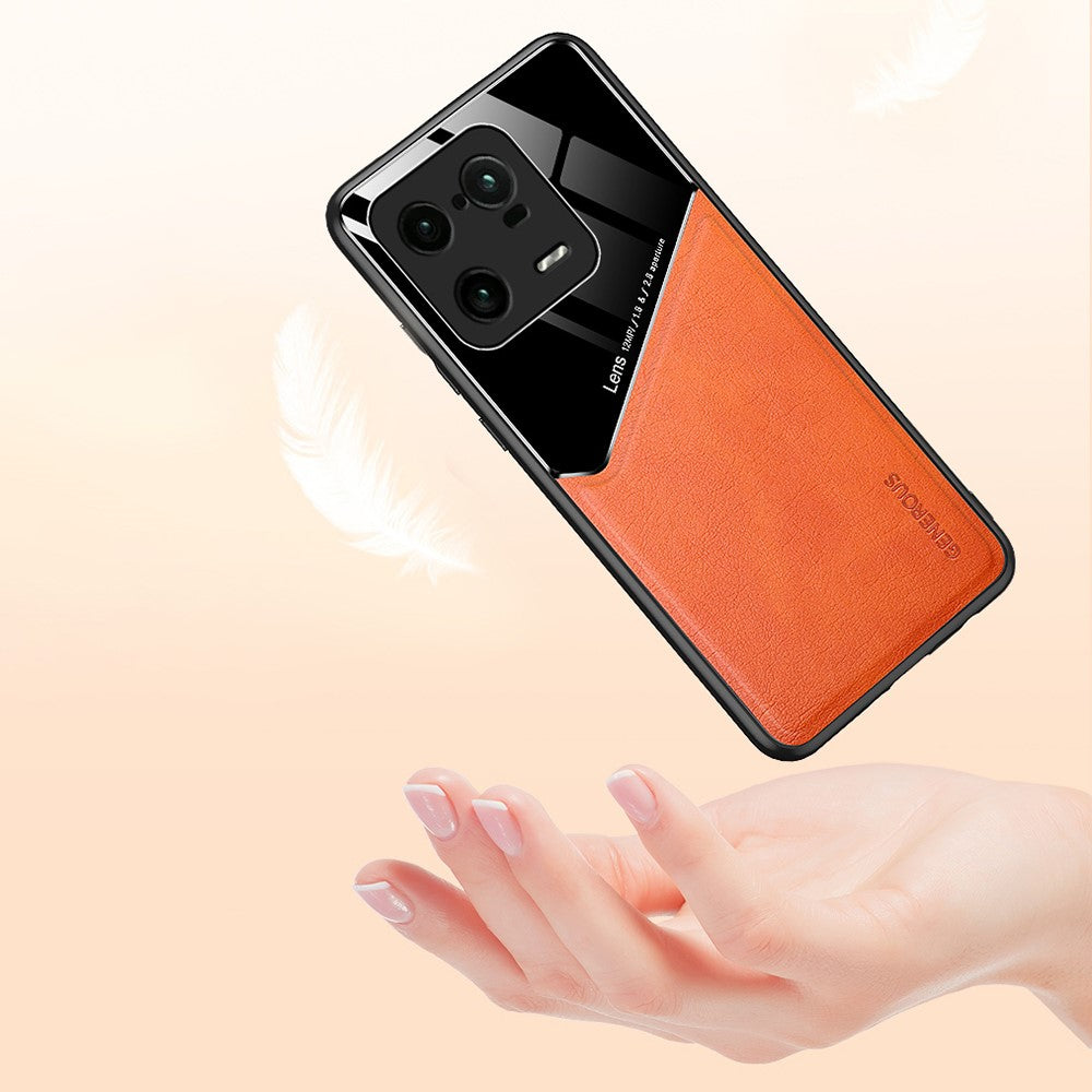 Anti-Dorp Slim Case for Xiaomi 13 Pro 5G TPU PC PU Leather Phone Case Support Magnetic Car Mount