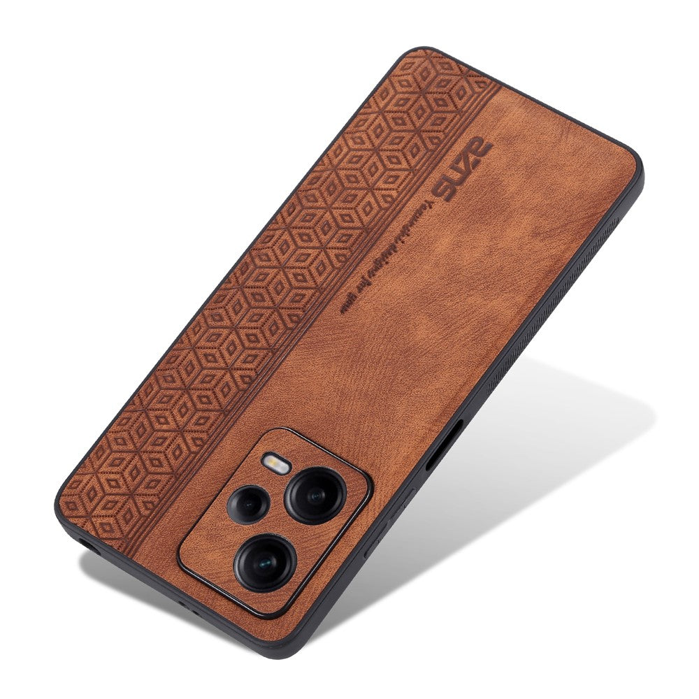 AZNS For Xiaomi Redmi Note 12 5G (Global) / (India) / Poco X5 5G Imprinted PU Leather Coated TPU Cover Phone Case