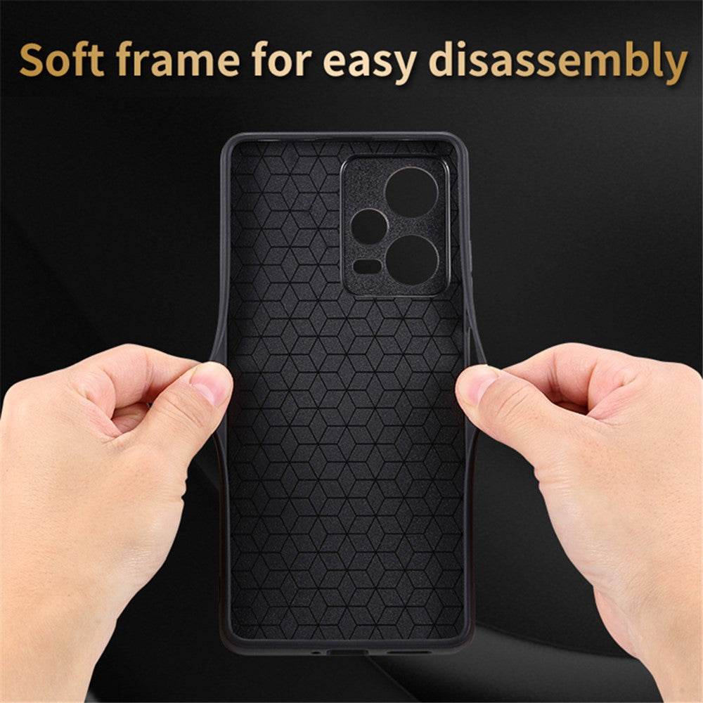 AZNS For Xiaomi Redmi Note 12 5G (Global) / (India) / Poco X5 5G Imprinted PU Leather Coated TPU Cover Phone Case
