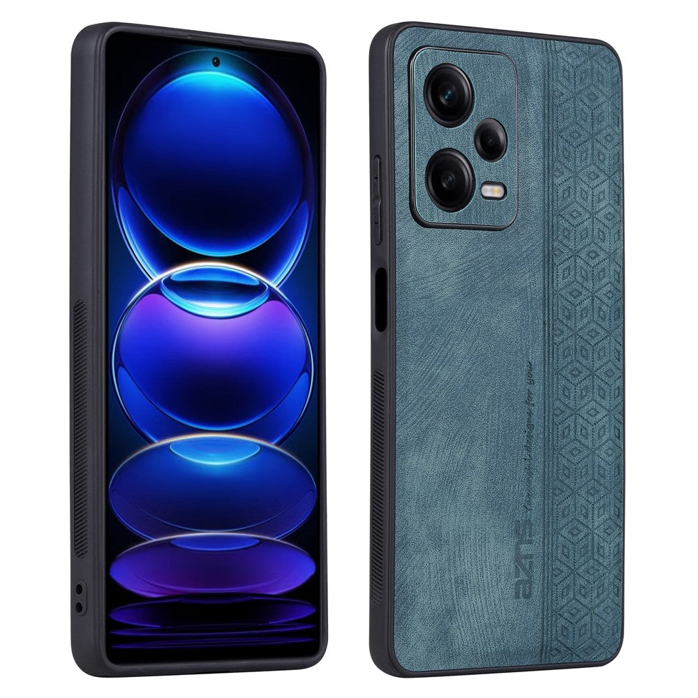 AZNS For Xiaomi Redmi Note 12 5G (Global) / (India) / Poco X5 5G Imprinted PU Leather Coated TPU Cover Phone Case