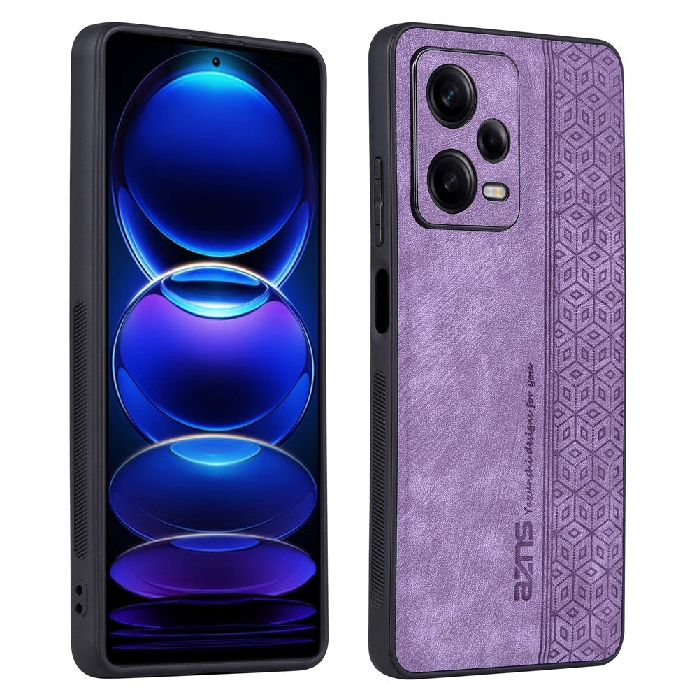 AZNS For Xiaomi Redmi Note 12 5G (Global) / (India) / Poco X5 5G Imprinted PU Leather Coated TPU Cover Phone Case