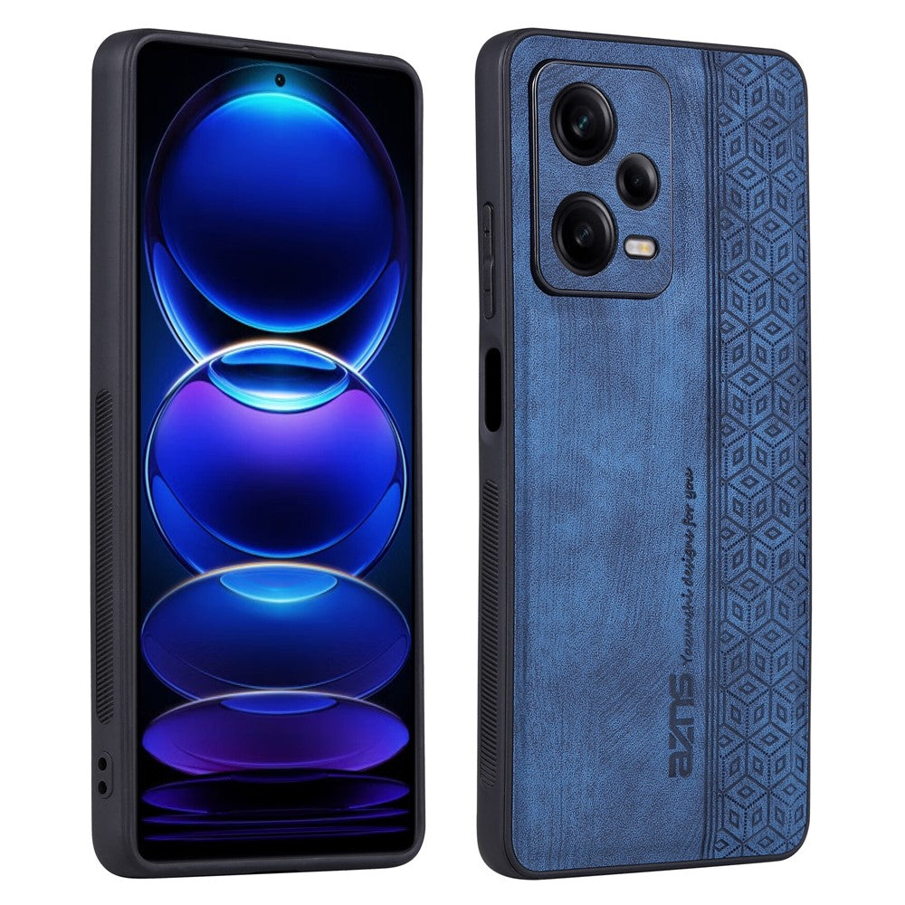 AZNS For Xiaomi Redmi Note 12 5G (Global) / (India) / Poco X5 5G Imprinted PU Leather Coated TPU Cover Phone Case