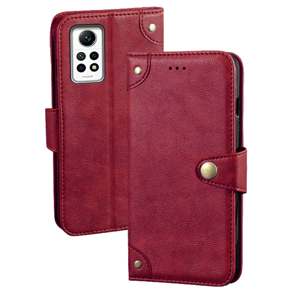 IDEWEI For Xiaomi Redmi Note 12 Pro 4G / Note 11 Pro 5G (Qualcomm) / 11 Pro 4G (MediaTek) Leather Wallet Case Stand Phone Cover