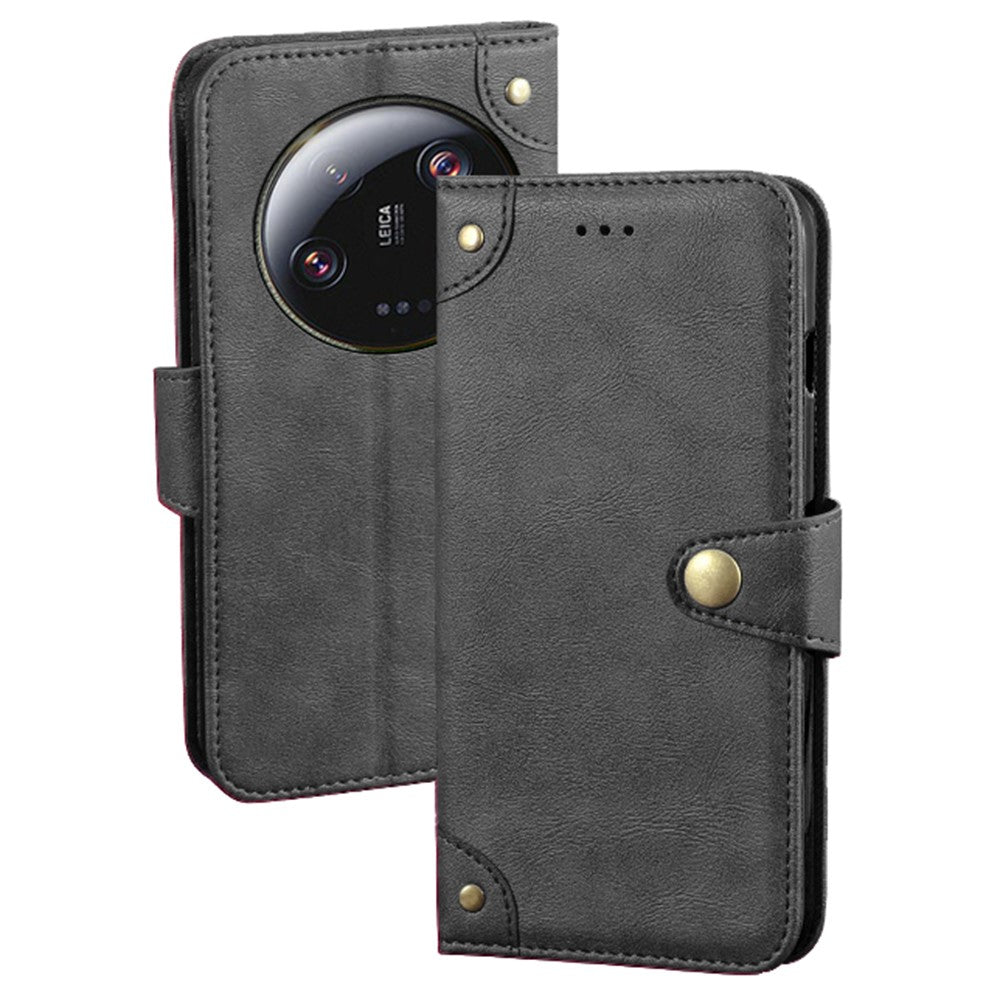 IDEWEI For Xiaomi 13 Ultra PU Leather Smartphone Case Wallet Stand Phone Cover