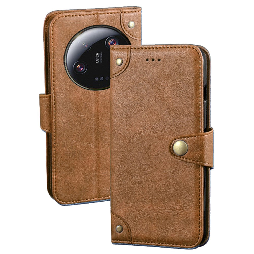 IDEWEI For Xiaomi 13 Ultra PU Leather Smartphone Case Wallet Stand Phone Cover